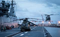 HMAS Adelaide CH-47F Chinook, Tonga volcano eruption